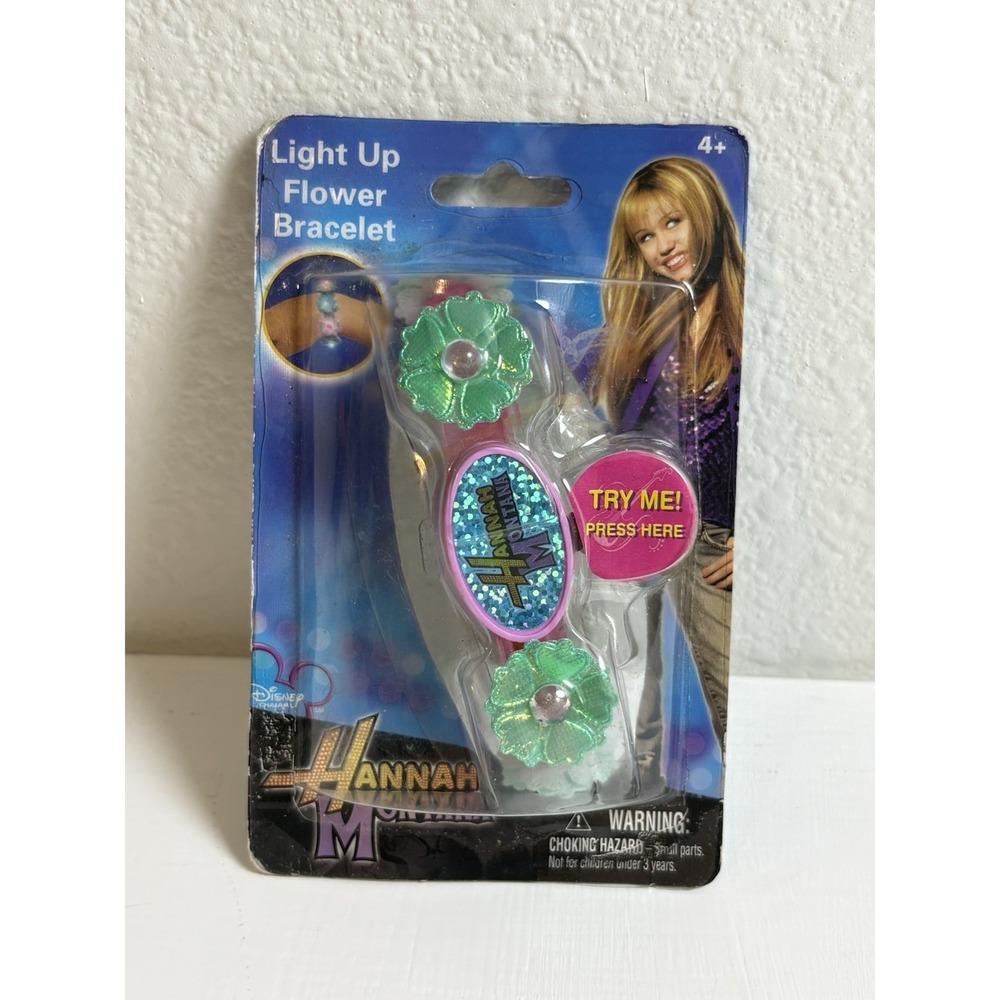 Hannah Montana Disney Channel Light Up Flower Bracelet New